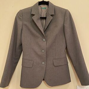 Made in Italy of Benetton Gray Women’s Blazer Size 38 (Medium)